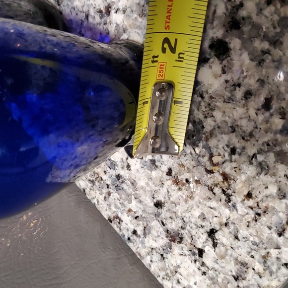 Cobalt Blue Ruffle Edge  Vase - Picture 4 of 4